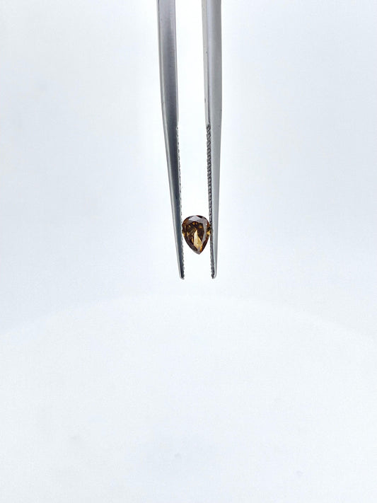 Diamant poire brun 0.22 ct