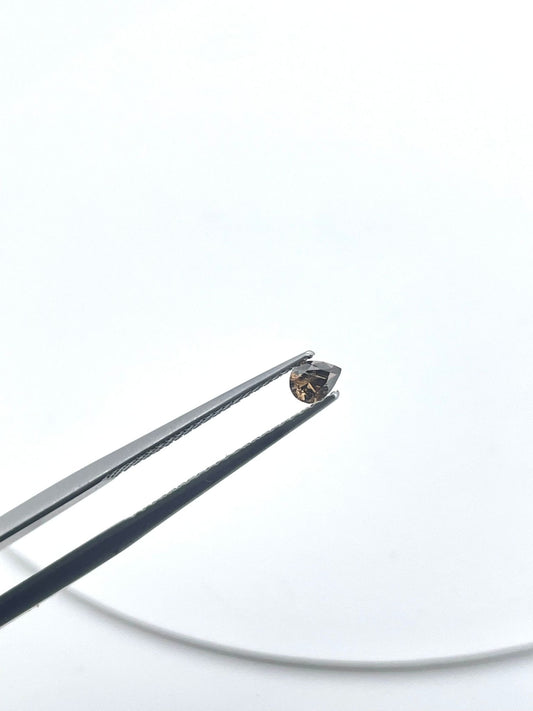 Diamant poire champagne 0.15 ct