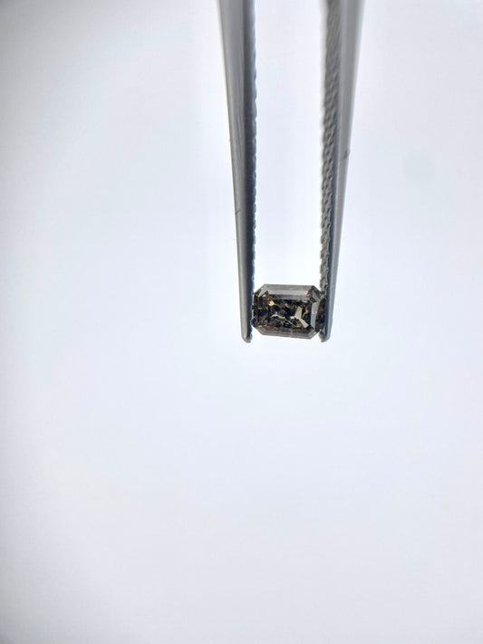 Diamant octogone champagne 0.25 ct