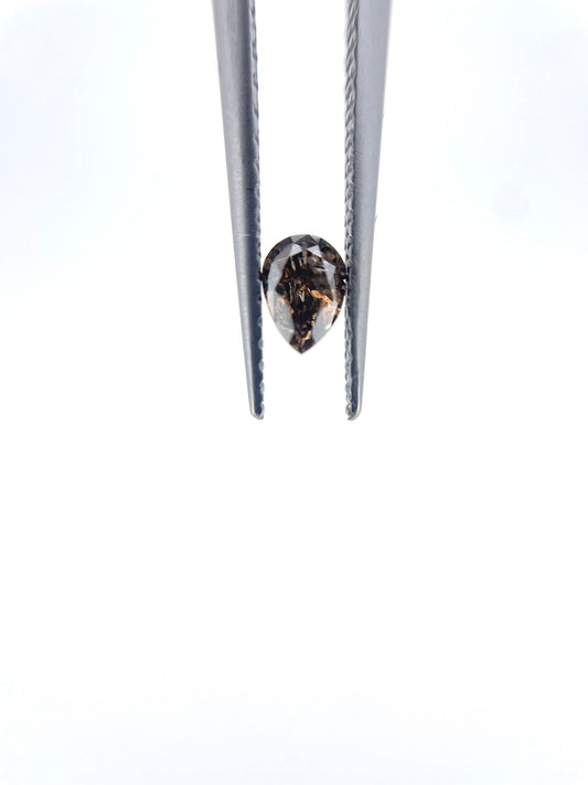 Diamant poire brun 0.21 ct