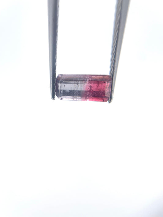 Tourmaline baguette bi-color 0.78 ct