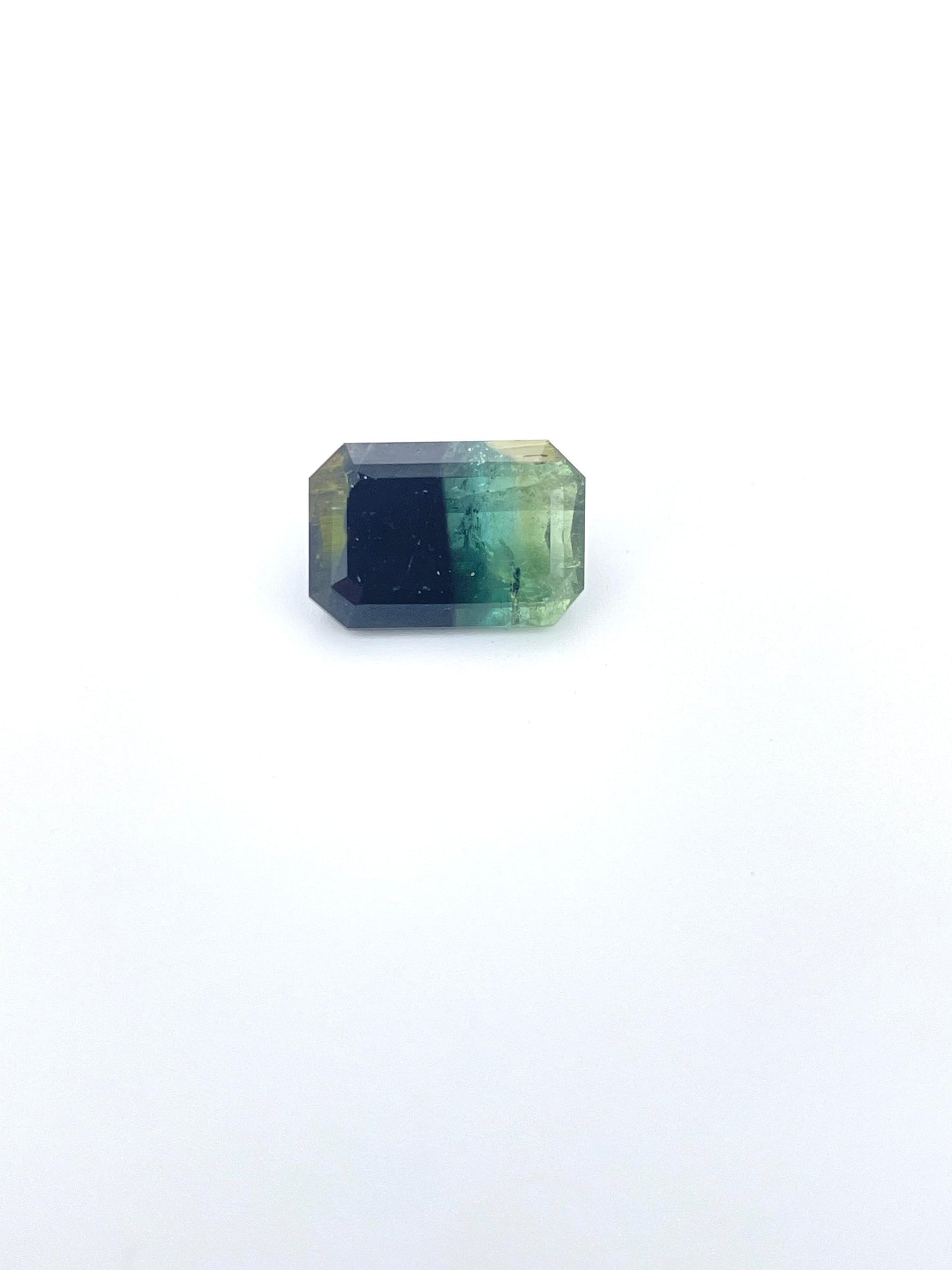 Tourmaline octogone bi-color 4.90 ct