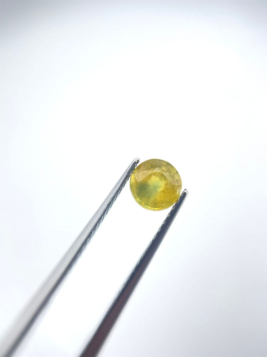Tourmaline ronde jaune 0.68 ct
