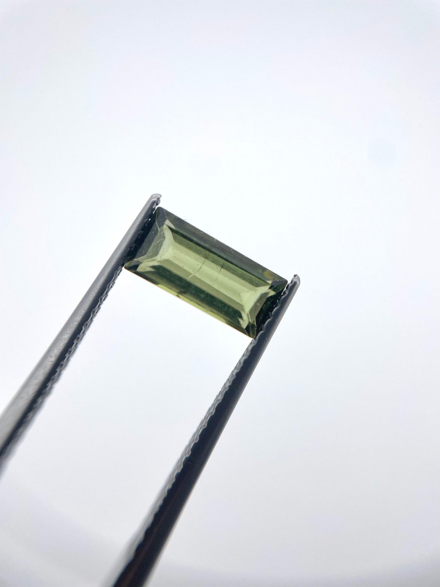 Tourmaline baguette verte 1.18 ct