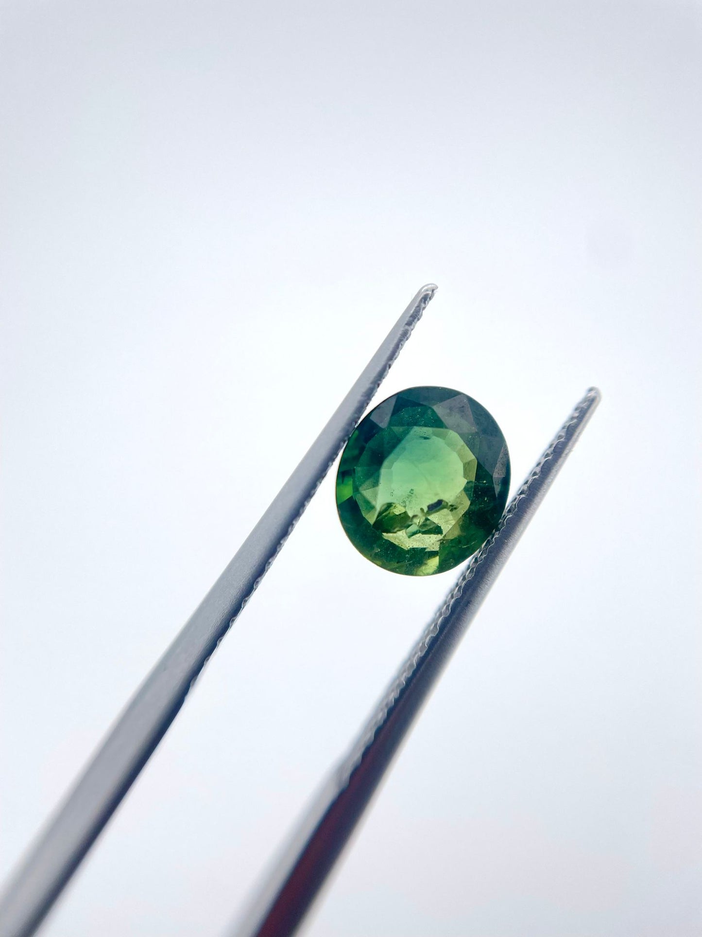 Saphir oval bi-color 1.52 ct