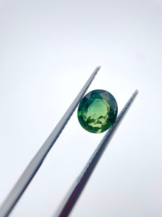 Saphir oval bi-color 1.52 ct