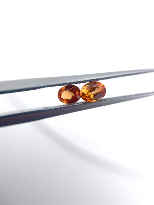 Saphir pair ovale 0.5 ct