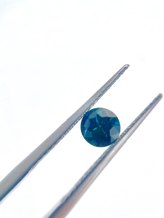 Saphir rond bleu 0.60 ct