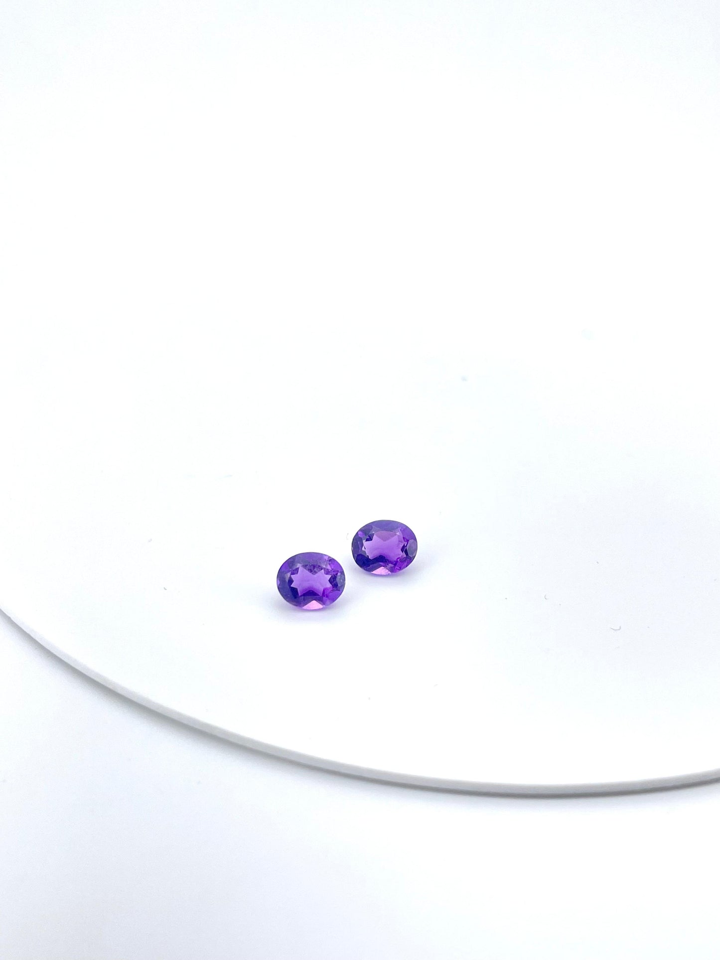 Améthyste paire ovale 1.27 ct